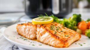Salmón en freidora de aire: el método práctico para una cena saludable